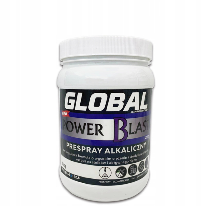 Power Blast порошковый высокощелочной пре-спрей, GLOBAL (2,5 кг.)